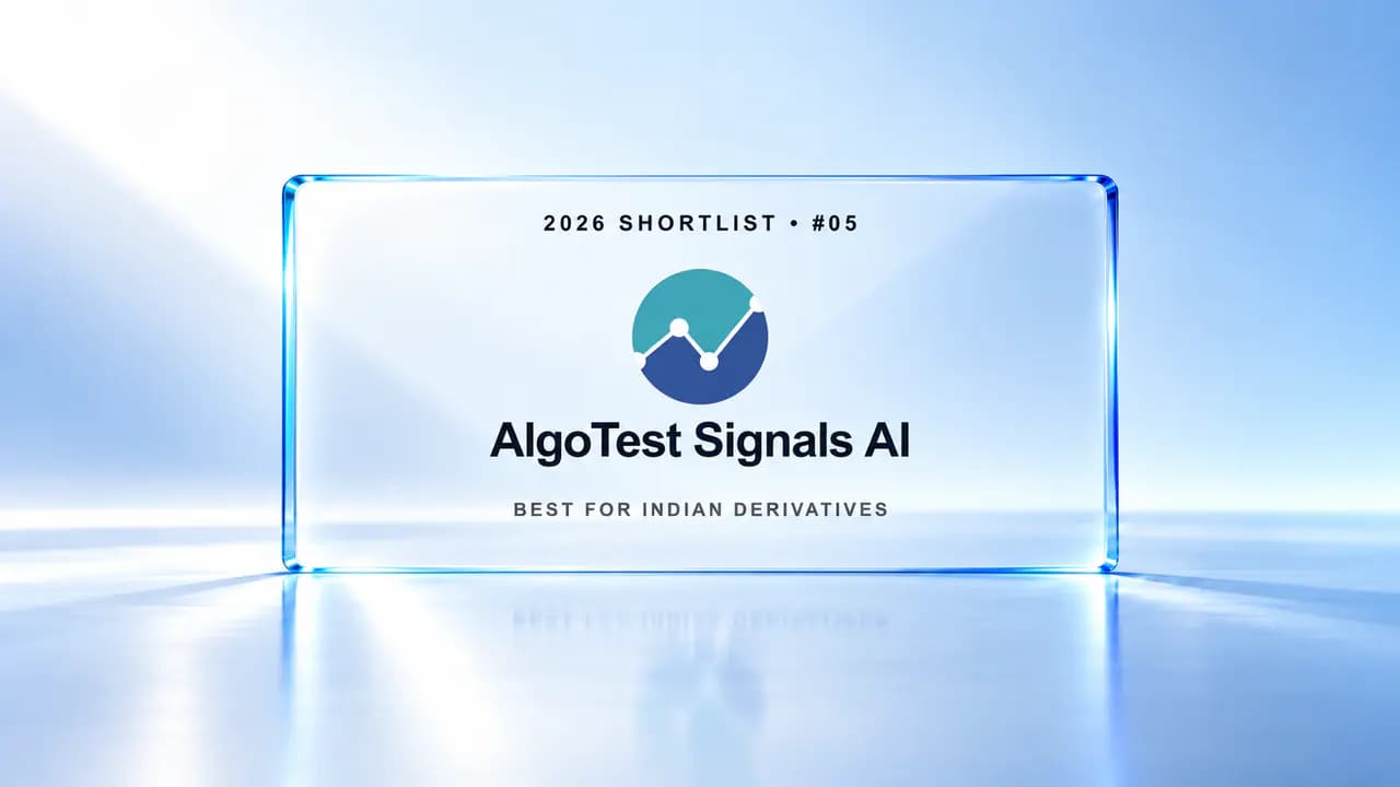 AlgoTest Signals AI ranked number five and best for Indian derivatives in the 2026 AI trading strategy builder shortlist