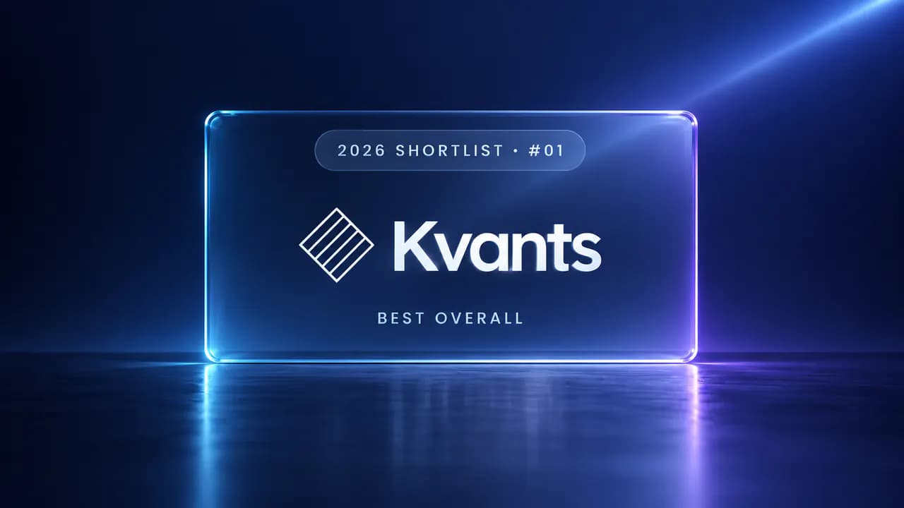 Kvants Studio ranked number one and best overall in the 2026 AI trading strategy builder shortlist