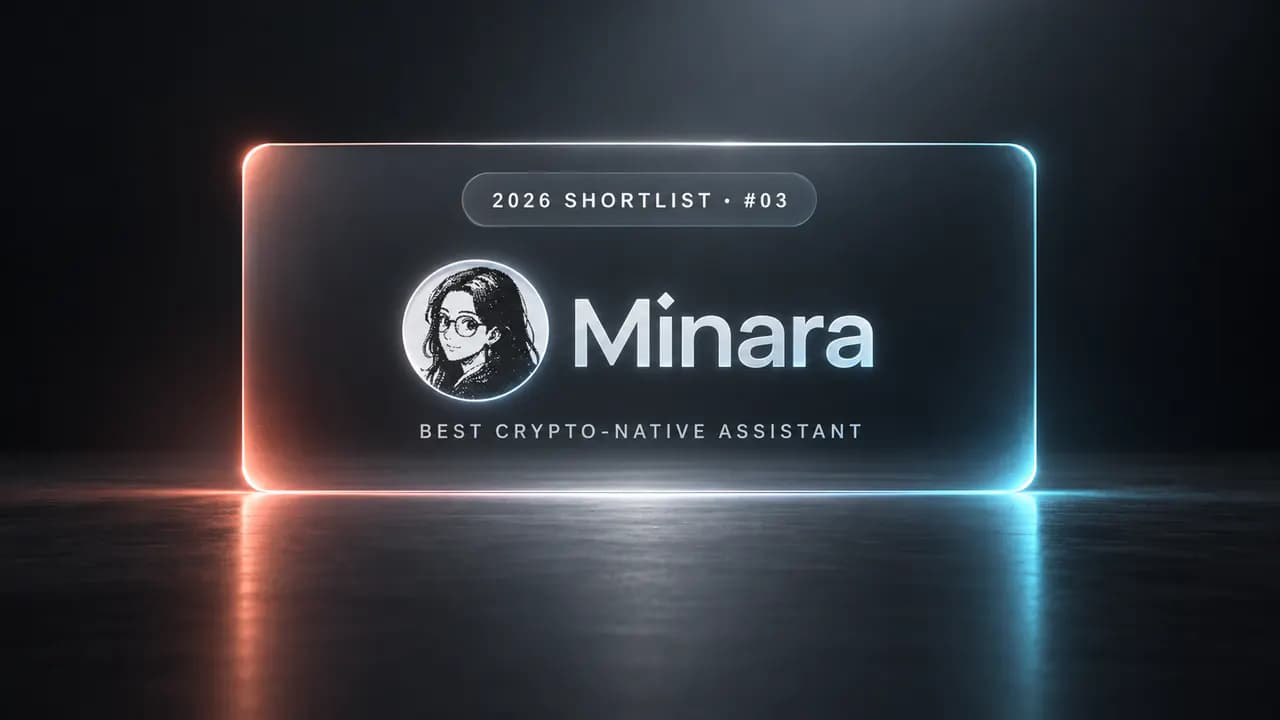 Minara ranked number three and best crypto-native assistant in the 2026 AI trading strategy builder shortlist