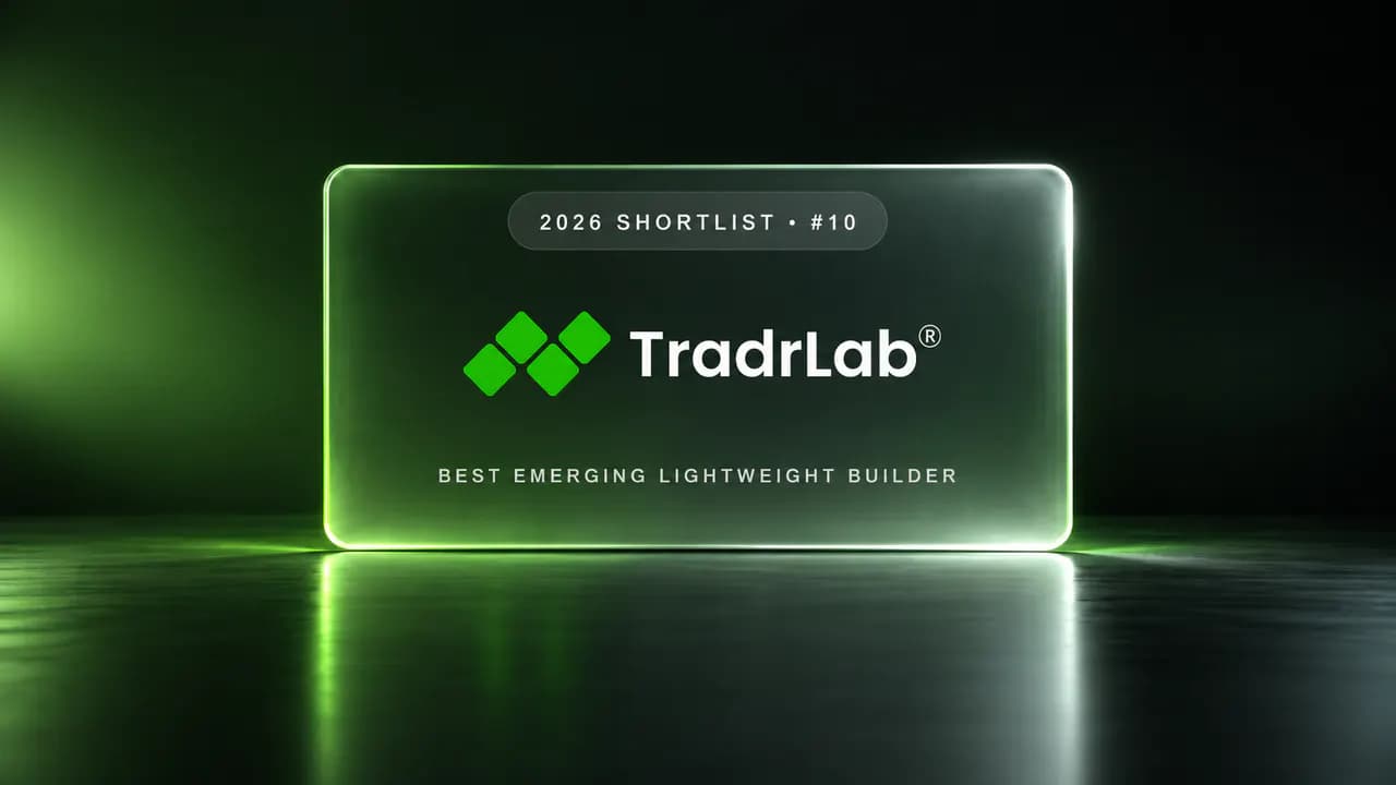 TradrLab ranked number ten and best emerging lightweight builder in the 2026 AI trading strategy builder shortlist