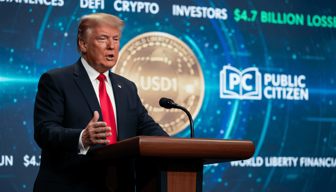 Public Citizen Alleges Trump's Crypto Ventures Cost Investors $4.7 Billion