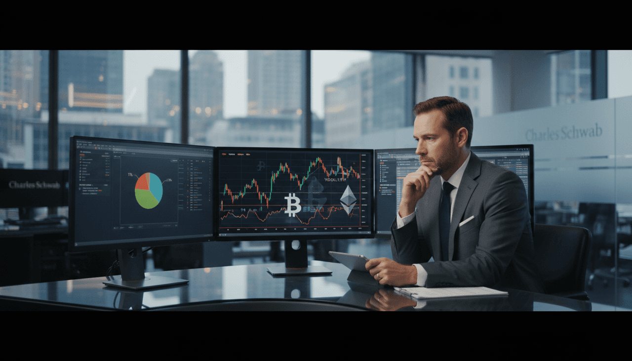 Schwab Research: Even 1% Crypto Allocation Dramatically Reshapes Portfolio Risk