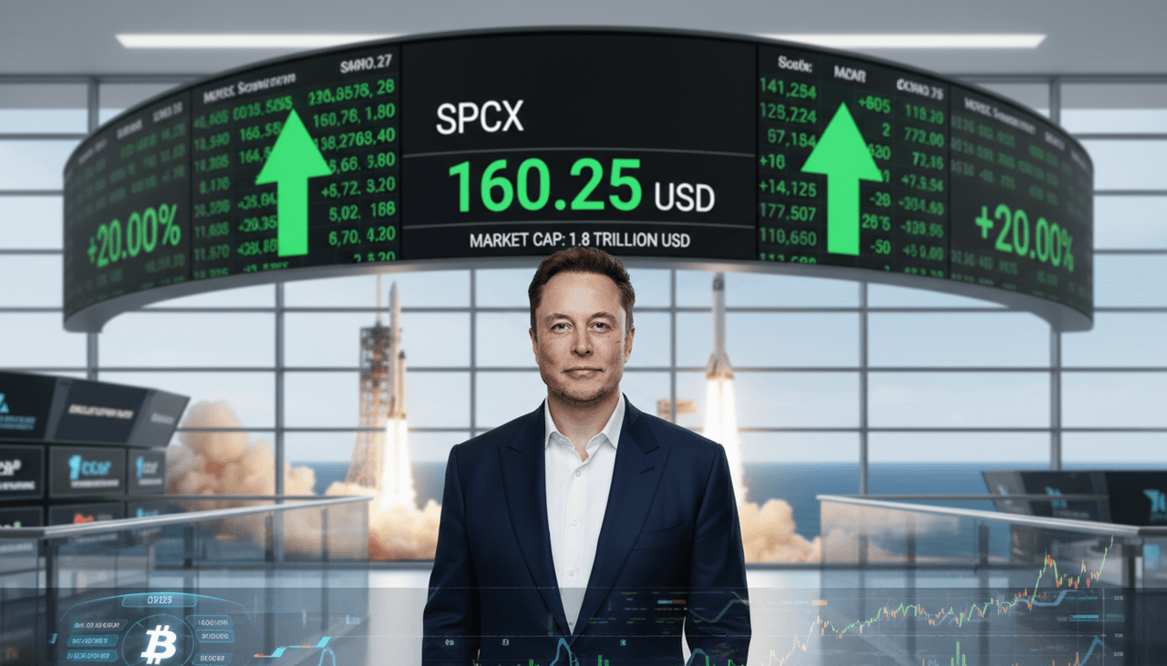 SpaceX Soars 20% on Nasdaq Debut, Valuing Elon Musk's Venture at $1.8 Trillion
