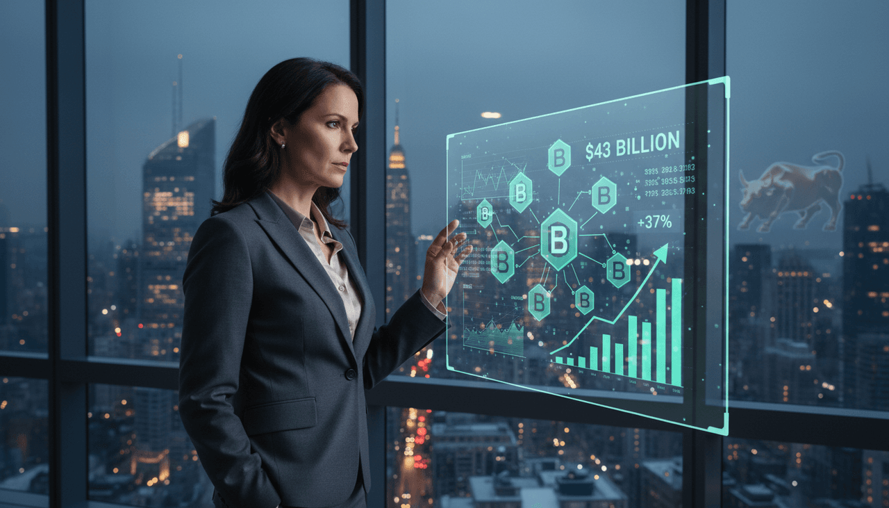 Tokenized Assets Market Surges Past $43 Billion as Wall Street Deepens On-Chain Integration